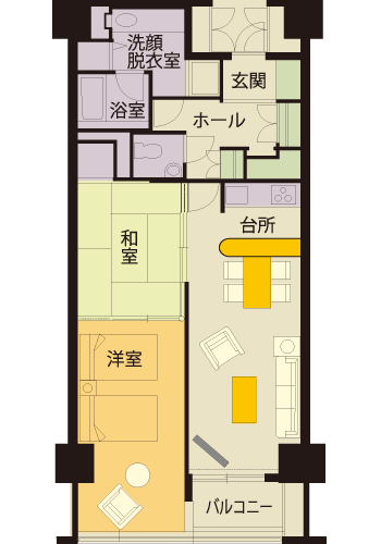 5名部屋間取り