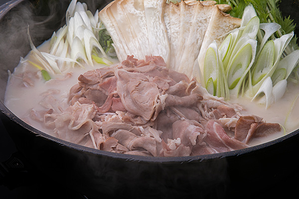 宮崎牛の豆乳鍋